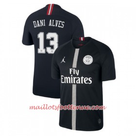 Maillot/Tenue Paris Saint Germain Dani Alves 13 Jodan Noir Troisième 2018/2019